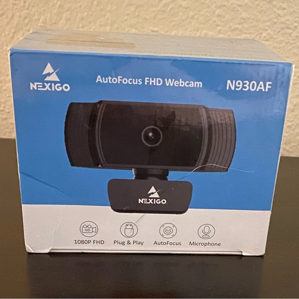 NEW NexiGo N930AF 1080P AutoFocus Webcam | FHD USB Camera w/ Mic | Plug & Play